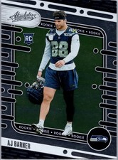 2024 Panini Absolute AJ Barner Seattle Seahawks Base Card Rookie RC #184