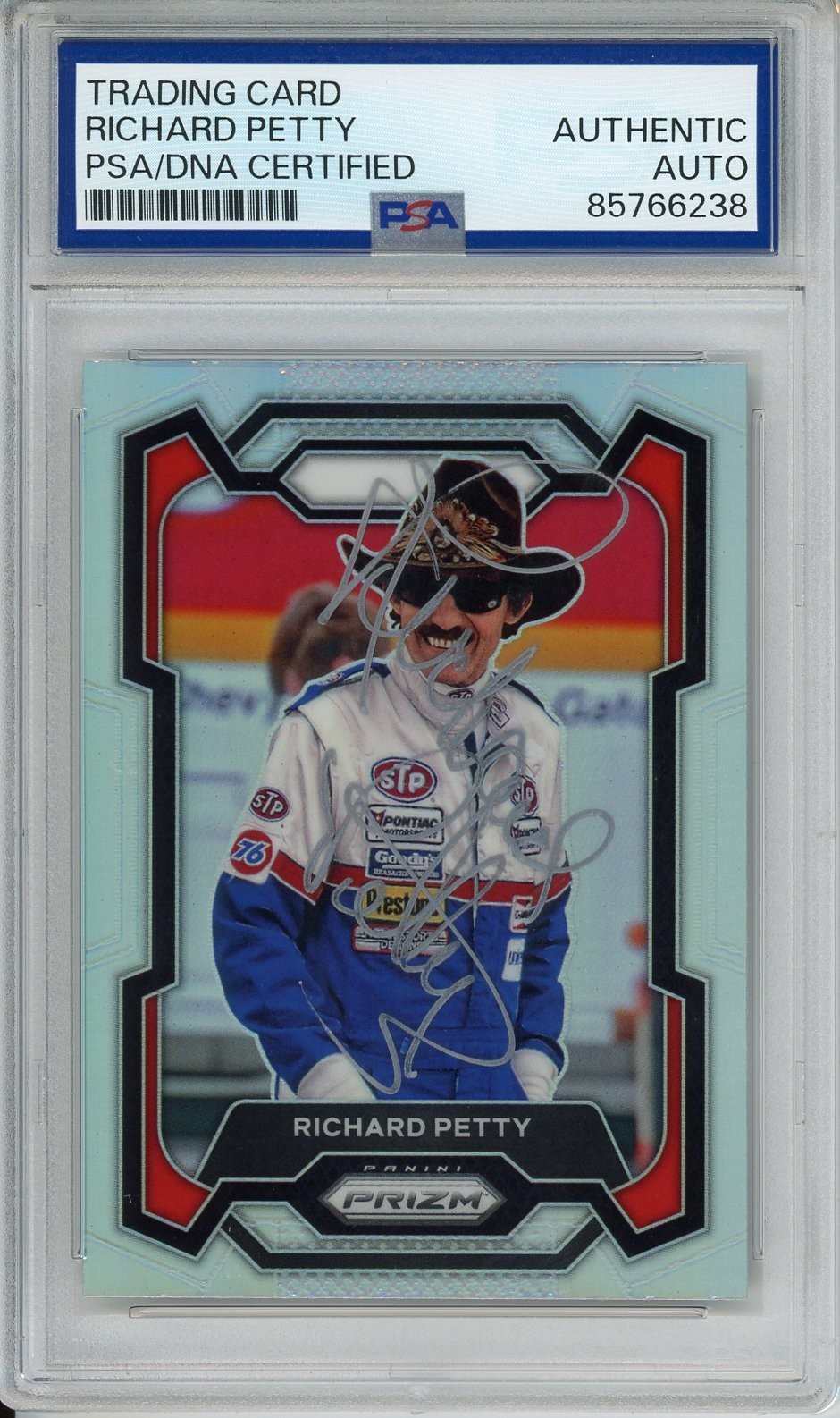 2024 PANINI PRIZM RACING SILVER RICHARD PETTY SIGNED AUTOGRAPH PSA DNA COA
