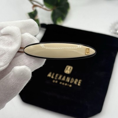 Alexandre de Paris Liserai Ball Hairpin Beige Used 1.2x6.4cm