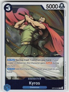 Kyros OP15-042 Rare Adventure on Kami's Island One Piece TCG Foil