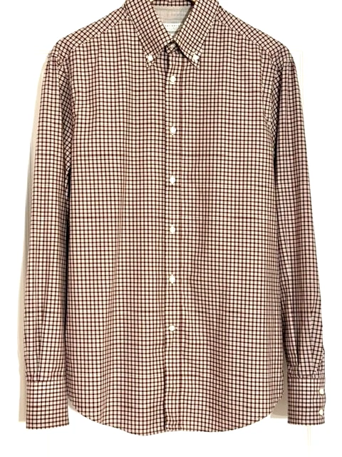 BRUNELLO CUCINELLI チェック ボタンダウンシャツ サイズL Brunello Cucinelli Regular Size L Casual Button-Down Shirts for