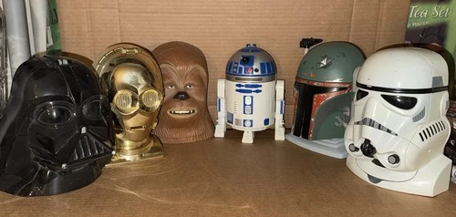 Vintage Star Wars Micro Machines Lot of 6 Head Playsets No figures 1994 1995 199
