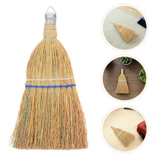  2PCS Mini Broom: Small Desk Cleaning Handheld Broom Portable Desktop Straw