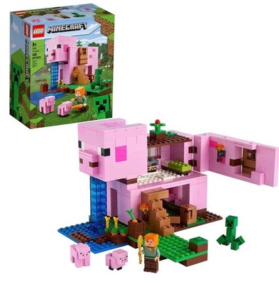 LEGO Minecraft 21170 The Pig House Retired Set