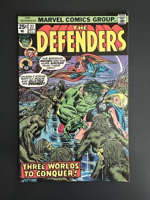 The Defenders #27 (Marvel Comics September 1975) FN+