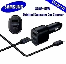 45W Car Charger🎁Samsung MAX USB-C Cable Dual Port Fast Charging 5A🚚USA🗽