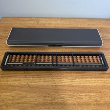 Japanese Soroban 4-Bead 23-Digit Abacus w/ Case Japan