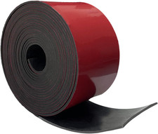 Rubber Strips with Adhesive Backing 1/16(.062)" Thick X 2" Wide X 20' Long
