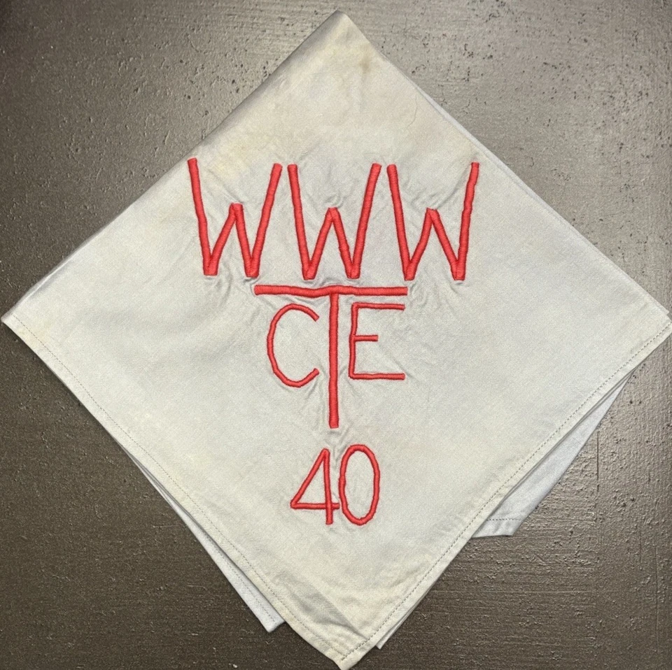 OA 1940 Orden Nacional de la Flecha Reunión Pañuelo CTE Campamento Doble Eco Foto 2 de 3