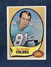 1970 Topps #19 Jim Beirne Houston Oilers VG
