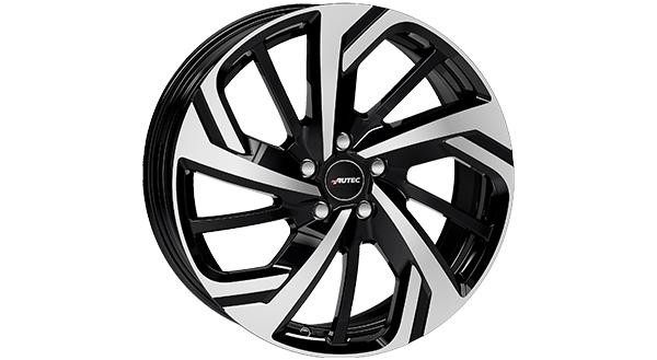 1X Autec Typ Rx - Rixon Schwarz Poliert 8.5Jx19 5X108 ET56-image