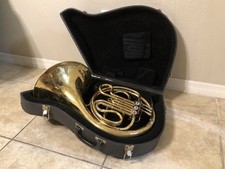 C.G. CONN French Horn w/ Case Brass Instrument Indiana 203 Student Music Class