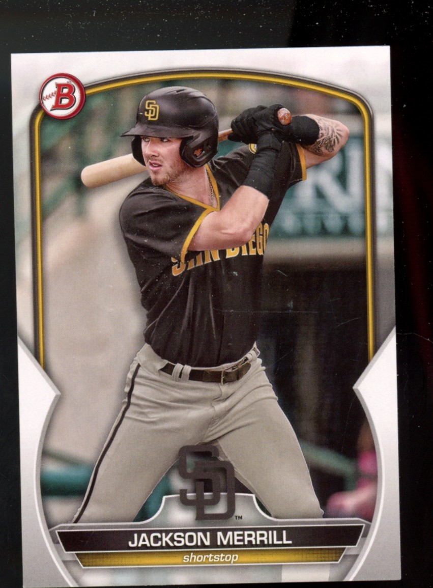 2023  BOWMAN DRAFT PAPER JACKSON MERRILL  LOT  ( 11 ) SAN DIEGO PADRES