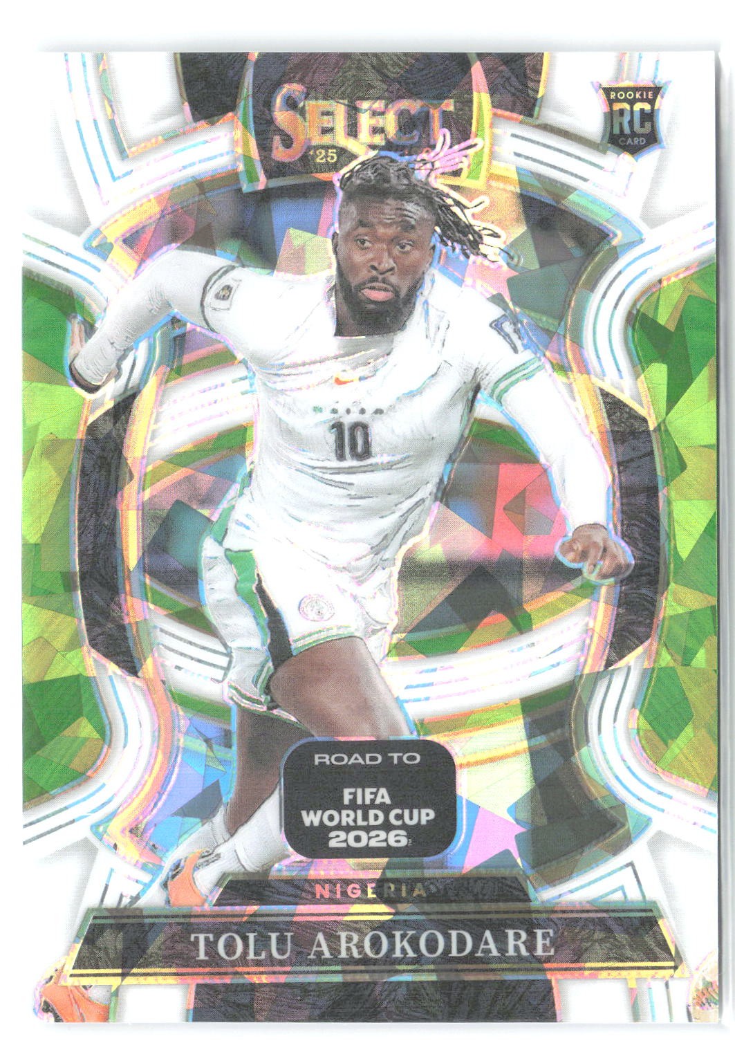 2025-26 Panini Select Road to FIFA World Cup #22 Tolu Arokodare White Ice #/129