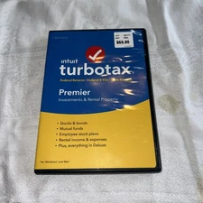TurboTax Premier 2018 Investments & Rental Property Read Description notes