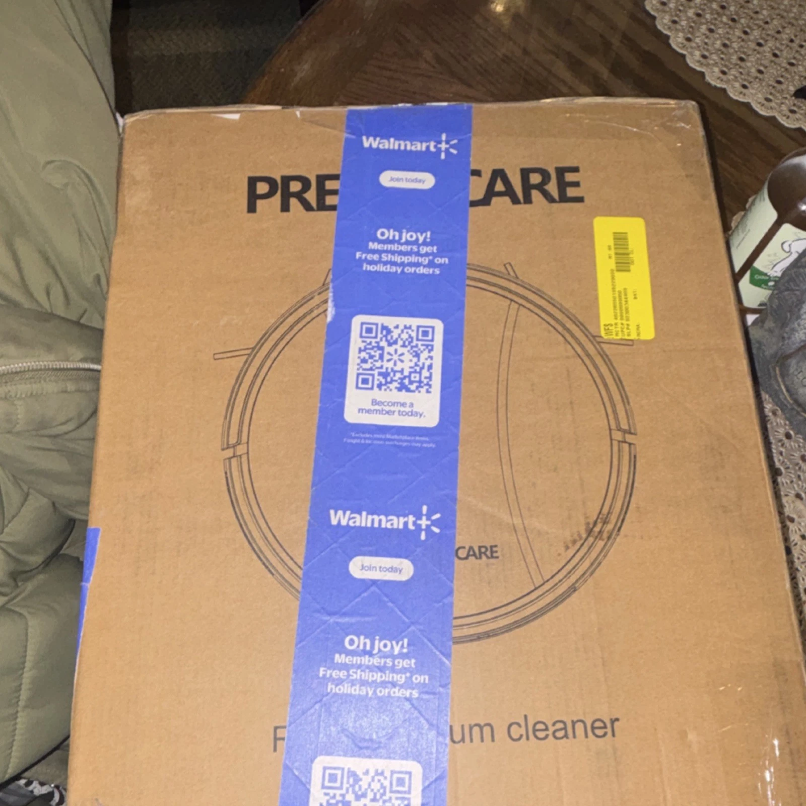 PrettyCare Robotic Vacuum Cleaner, Bagless Cordless Automatic Floor Cleaning