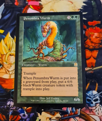 Penumbra Wurm MTG   Nm Card Magic the Gathering Apocalypse Rare 2001 OG