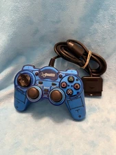 🌟 Rare Dream Gear Blue Wired Kid Size Controller Sony PlayStation 2 PS2 USA