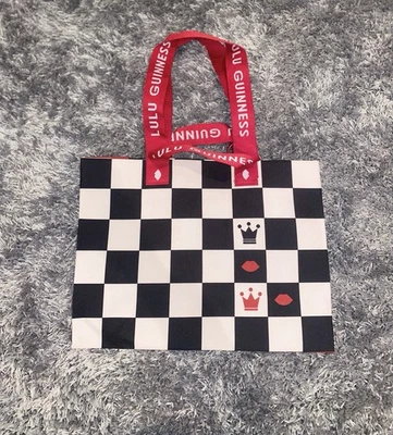 Brand New Lulu Guinness Waitrose Lip Chess Design Tote Bag Limited Edition