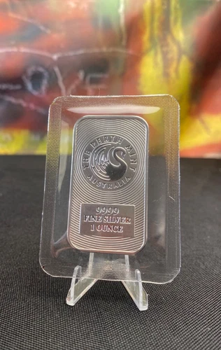 1 Perth Mint Sealed .999 Silver Bullion Bar. Silver Still Low