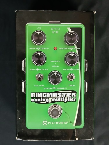 Pigtronix Ringmaster Analog Multiplier Effect Pedal with Box, Apaptor, Manual 
