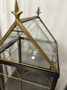 Ooak Large Glass Wardian Case Terrarium Metal Tall  Used LOCAL PICKUP ONLY