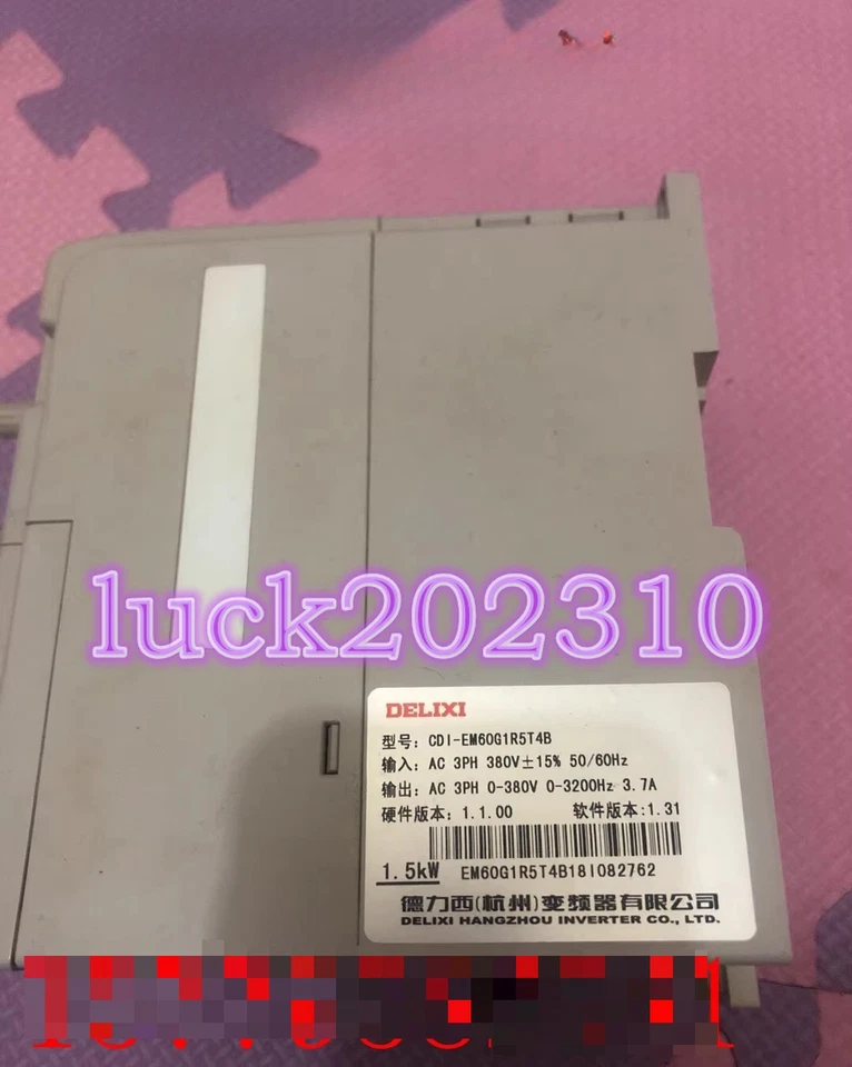 1PC used Delixi Frequency converter CDI-E102G5R5/P7R5T4B #YY - Image 2 of 2