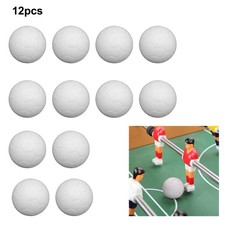 Lot de 12 balles de table de baby-foot blanc massif 36 mm de haute qualit��
