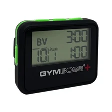 Gymboss Plus Interval Timer and Stopwatch - Black/Green Softcoat Black / Green