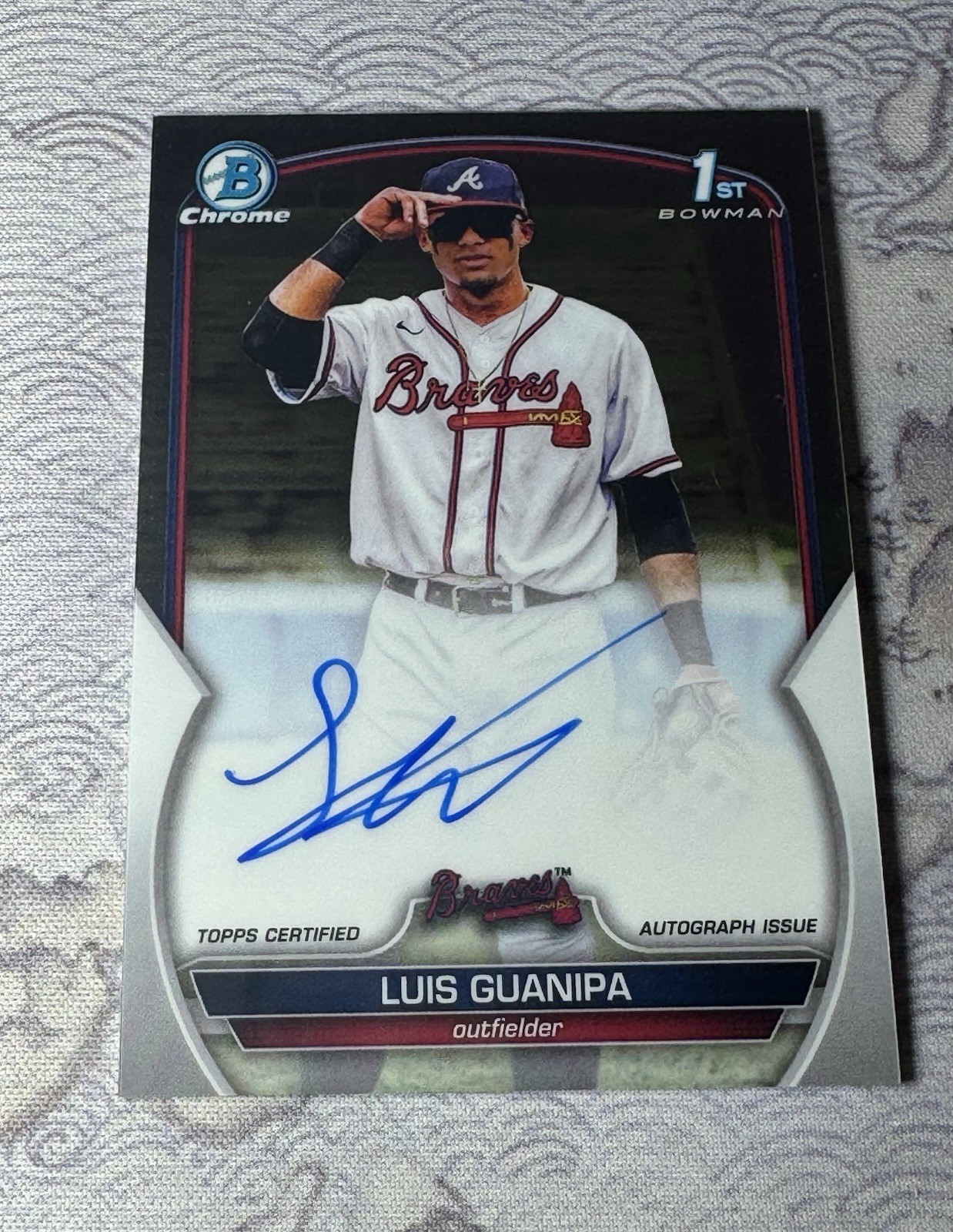 2023 Bowman Chrome - Prospect Autographs Luis Guanipa 1st Bowman