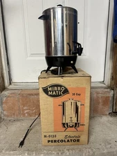 Mirro-Matic 1950s Vintage Electric Percolator Coffee Brewer