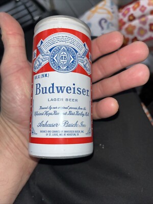 can Budweiser Beer 10 oz. 1970s St.Louis, pull top empty Combined