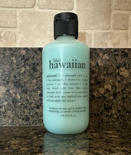 NEU VERSIEGELT PHILOSOPHIE 6 OZ SHAMPOO DUSCHGEL BLASENBAD 🙂 BLAU HAWAIIANISCH 🙂