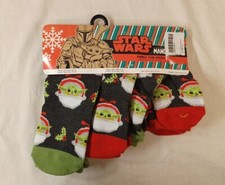 Star Wars Mandalorian Family Fun Socks 4 Pairs Man Woman Child Toddler w Tags