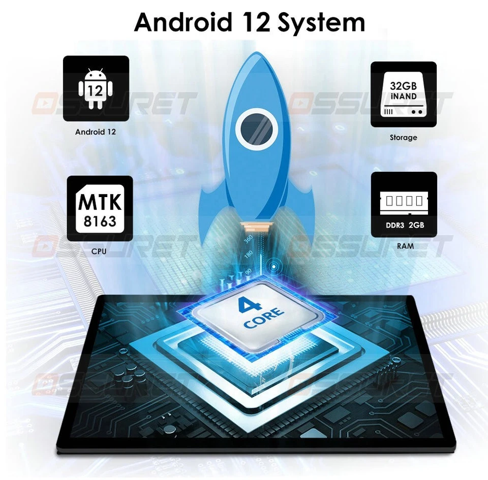 Reproductor de navegación radio estéreo GPS para automóvil Android de 9"" para Renault Logan Sandero 09-15 32G Foto 3 de 4