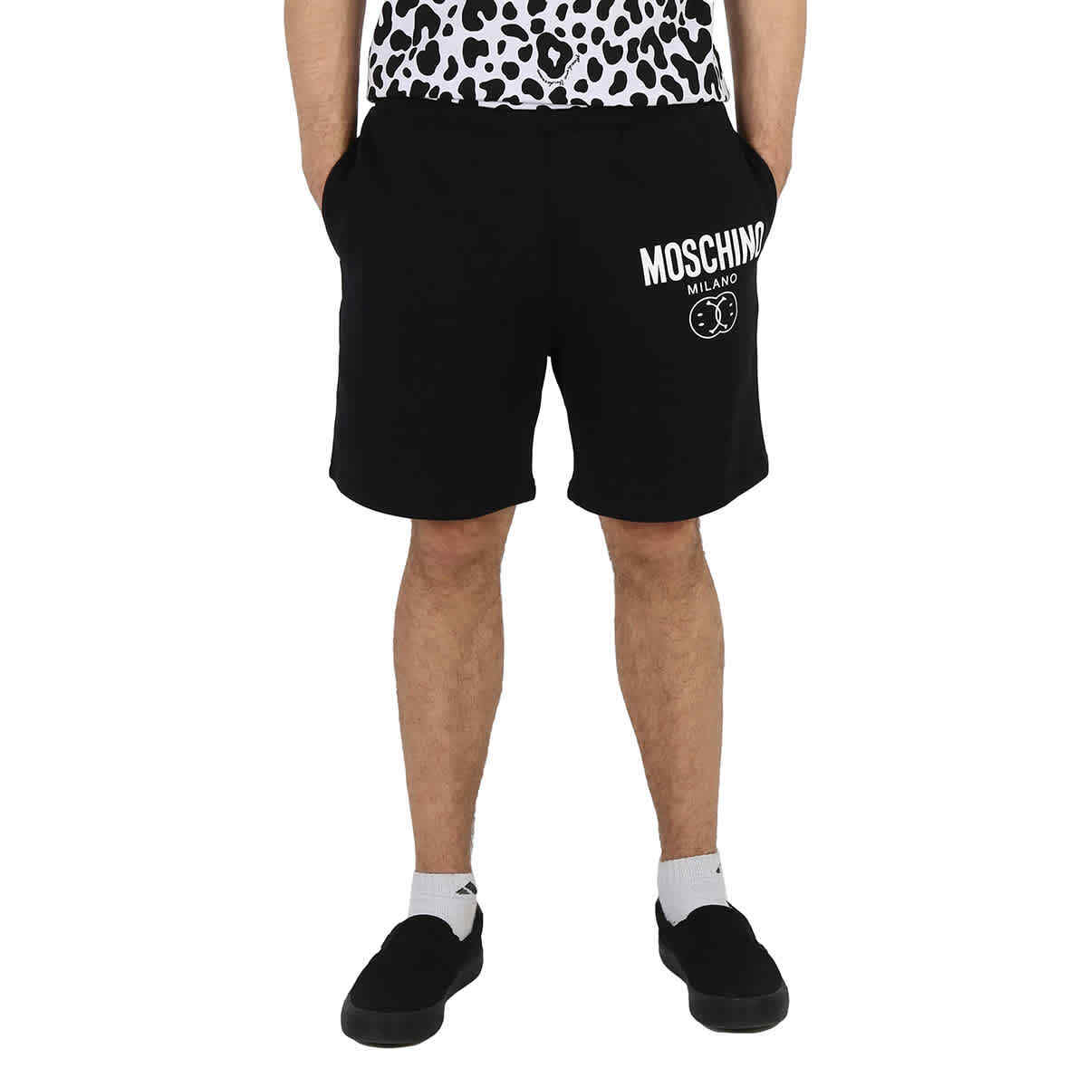 black moschino shorts