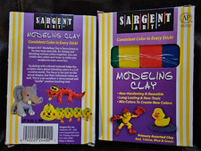 Sargent Art Non-Hardening Modeling Clay 1/4 lb Sticks Blue/Green/Yellow/Red