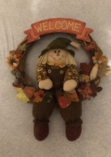Fall Scarecrow Welcome Wreath