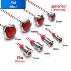 6-22mm Waterproof Metal LED Indicator Pilot Dash Light Panel Lamp AC/DC 3V-220V