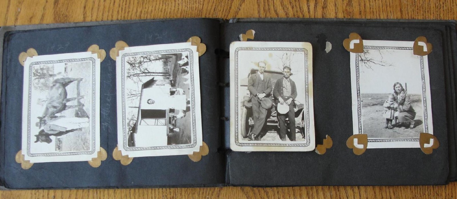 Vintage Lot Scrapbook Black & White 26 Old Pictures Photographs 1900