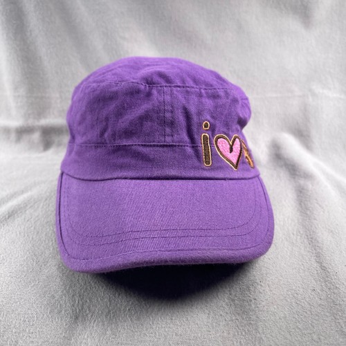 Girl Scouts Little Brownies Hat Girls Purple Cotton Samoas Cookie Embroidered - Picture 5 of 12