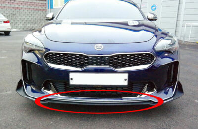MTD CK-Style Front Bumper Splitter – Gloss Black – For 2018-2021 Kia Stinger – 4-Piece Kit