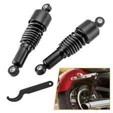 MOFUN 10.5" Rear Slammer Shocks For Harley Dyna Street Bob, Low Rider(1991-2017)