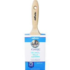 Oldfields Classic ALL PURPOSE PAINT BRUSH Wood Handle Aust Brand-75 or 88mm