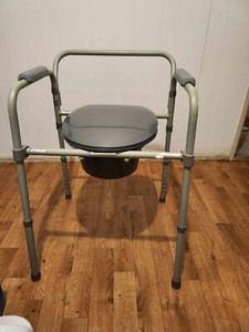 Bedside Toilet Commode, Equate Steel Foldable 3-in-1 400 lb Weight Capacity