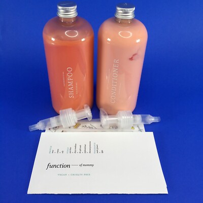 Function of Beauty Mommy Shampoo & Conditioner Wavy Coarse Oily Hair 16oz