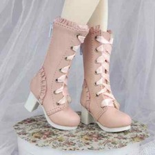 Scarpe BJD 1/4 1/3 MSD SD stivali con tacco alto in pizzo Dollfie DREAM SOOM DOD Dollmore