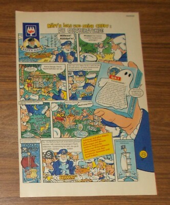 Seltene Werbung KÄPT'N IGLO Fischstäbchen - Die Geisterstunde Comic 1991