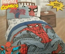Marvel Comics Spider-Man Twin Microfiber Comforter NIP