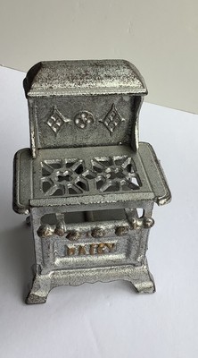 SALE! Vintage Silver Cast Iron Miniature Toy Antique Stove Daisy Champion  545 | eBay